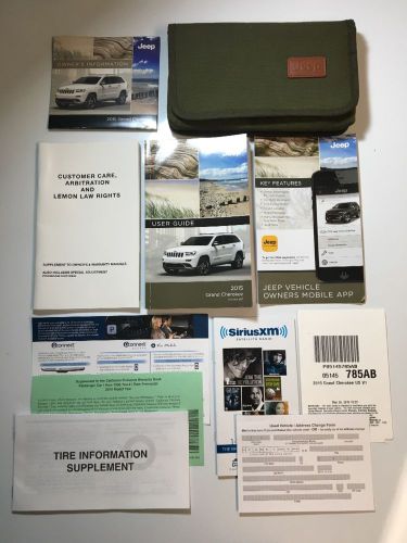 2015 jeep grand cherokee owners manual user guide **new* free priority #015