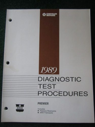 1989 diagnostic test service manual jeep eagle premier passive restraints ar4