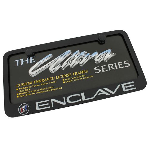 Buick enclave black license plate frame