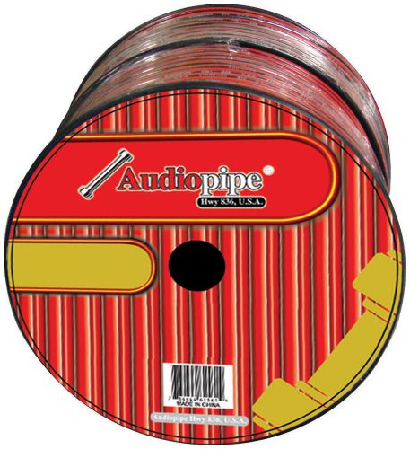 Speaker cable 14 ga. 500' ; red + black audiopipe cable14black wire