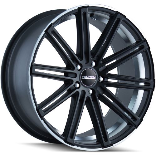 20x8.5 black touren tr40 wheels 5x105 5x4.25 +35 buick encore ford focus