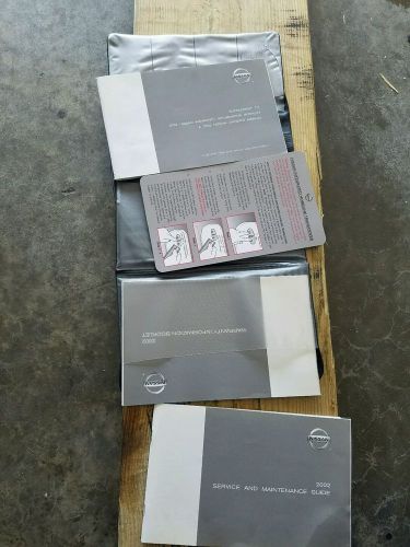 02 nissan maxima warranty booklet &amp; maintenance  guide