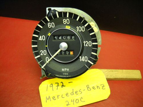 1972 mercedes-benz 240 140mph speedometer other models oem 114 542 4801
