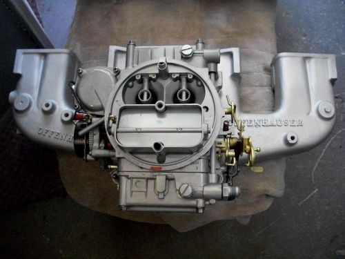 Offenhauser 4 bbl intake and rebuilt 390 cfm holley carb for l6 jeep