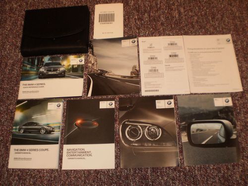 2014 bmw 4 series 428i 435i + xdrive coupe owners manual books nav guide case