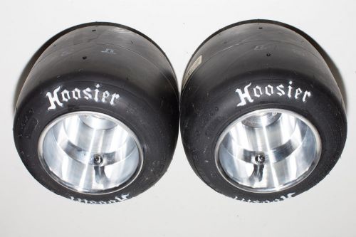 New hoosier racing go kart tires &amp; new vank pzero wheels