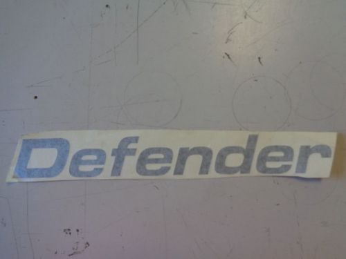Defender decal dark grey 12 1/8" x 1 7/8" marine boat