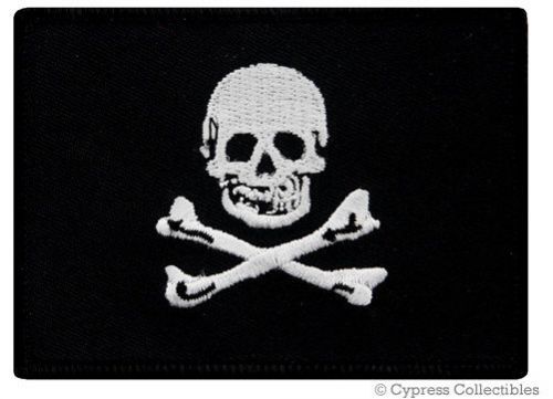 Poison biker patch flag skull &amp; crossbones jolly roger applique edward england