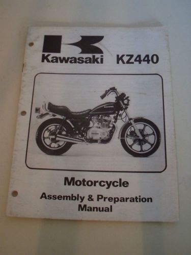 Kawasaki   motorcycle assembly &amp; preparation manual 1979 kz440 a1 original
