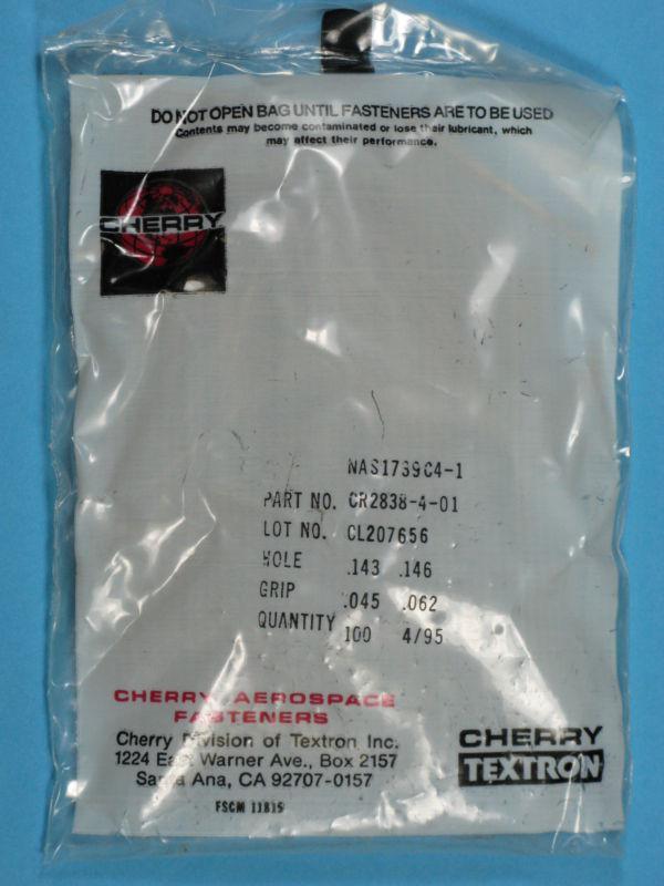 Sell Inconel High Temperature Cherrylock Rivets CR283941 , in Camden