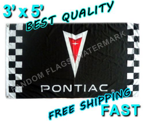 Pontiac flag  new 3&#039; x 5&#039; banner  firebird judge trans am gto grand am solstice