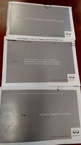 2003 infiniti g35 owners manual/guide