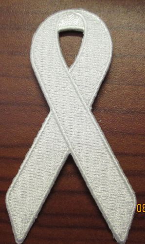 #biker patch "white ribbon"   (check the listing for all the meanings)