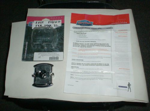 Harley-davidson hd fxst fzr dyna xl sportster new kuryakyn brake pedal pad fx xr