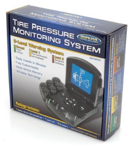 New hopkins tire pressure monitoring system with 6 tire sensors nib sealed