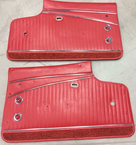 1962 corvette door panels deluxe w/ arm rests