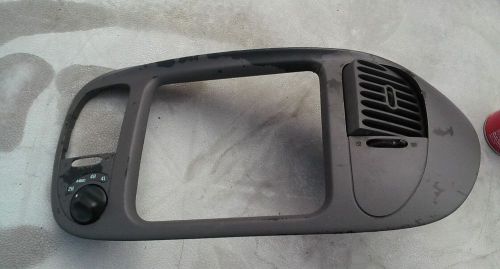 Ford truck f-150 dash radio trim bezel 1997,1998,1999,2000,2001,2002,2003 grey