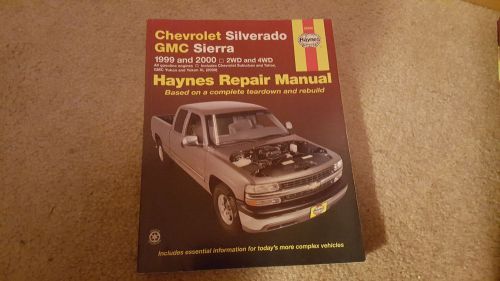 Haynes 24066 Chevrolet Silverado GMC Sierra 1999 2000 2WD & 4WD, NICE, US $12.95, image 1