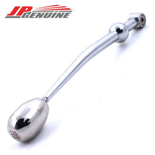Single bend style 5-speed manual mt short shifter  + knob chrome - honda / acura
