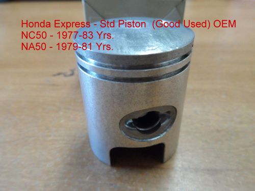 Honda express  nc50  na50 (oem piston &amp; rings) 1977-83 yrs &#034;good used&#034;  std size