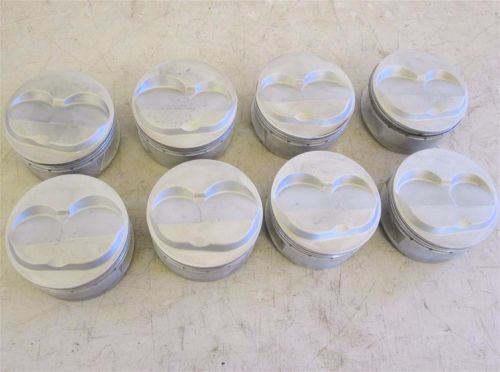 Sbc 400 forged piston set shaver cosworth standard bore very clean high end wow!