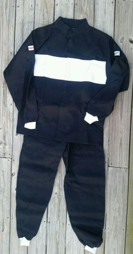 Racing suit men’s size xl safe quip sfi 3-2a/1 banox fr3 itex inc black