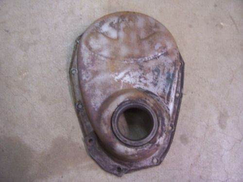 1958-1962 chevrolet impala belair 235 engine motor timing chain cover guard