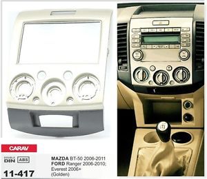 Carav 11-417 2din car radio kit ford ranger 06-11 mazda bt-50 06-11 gold