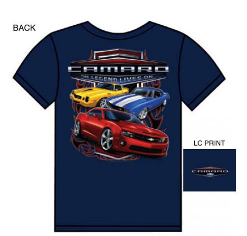 Camaro legend lives blue short sleeve t-shirt large