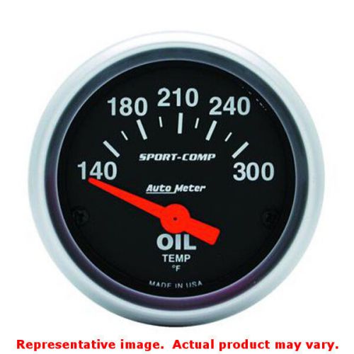 Auto meter 3348 sport-comp series brushed aluminum 2-1/16&#034; (52.4mm) range: 140-