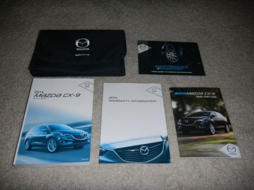 2014 mazda cx-9 cx9 owners manual set with free shipping