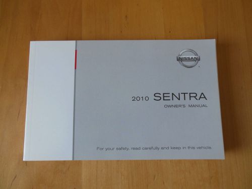 2010 nissan sentra owner&#039;s manual lightly used