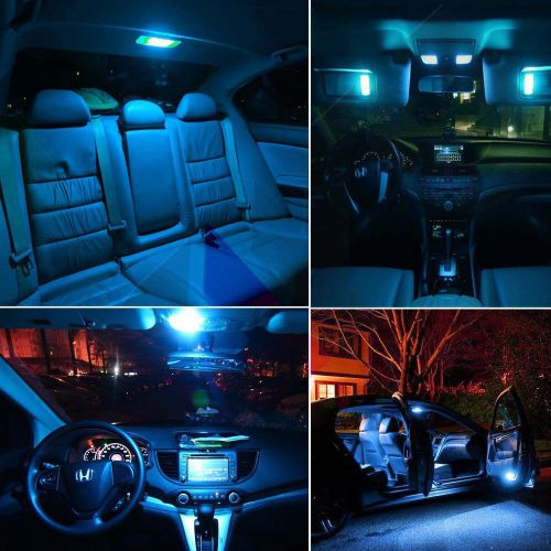 14 pcs interior smd led lights package kit for nissan maxima 2004-2014 ice blue