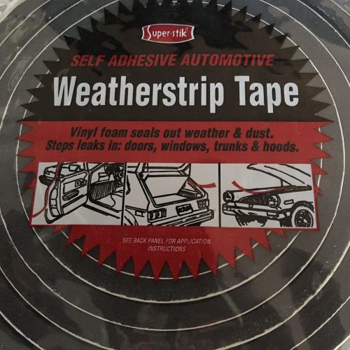 Super stik weatherstrip tape 5/16&#034;x3/4&#034;x10`