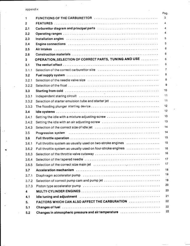 Dellorto Carburettor manual, US $10.00, image 2