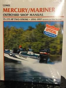 Clymer outboard shop manual for mercury 75-275 hp 2-stroke - 1994 - 1997  ~ b724