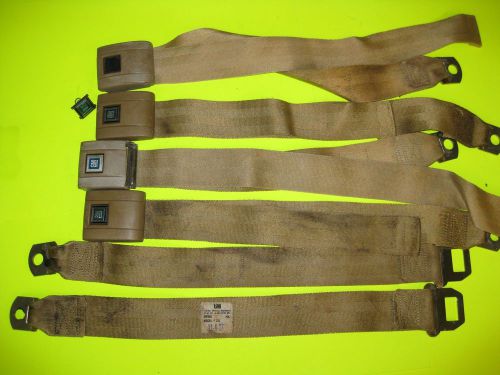 1967 68 gm seat belts tan gto 442 chevelle camaro