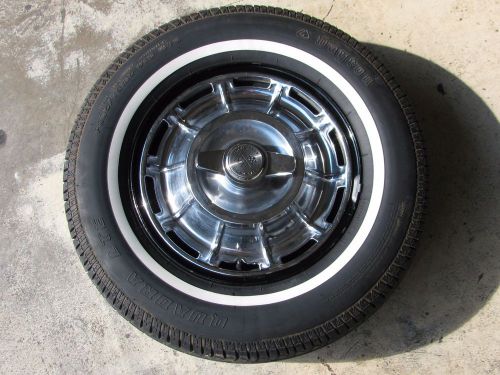 P205/75r15 97s whitewall tire and hubcap for 59/60/61/62 chevrolet corvette