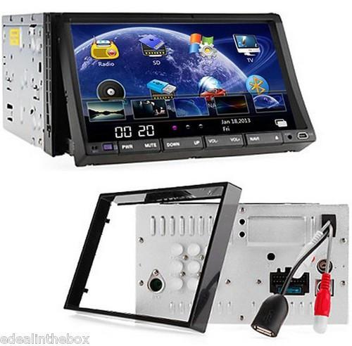 7" in dash motorized car stereo dvd, cd, vcd, tv, ipod, bluetooth, touch screen