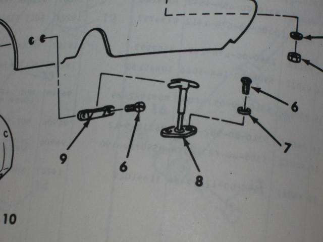 1 m151 jeep engine hood latch 7697487 nos