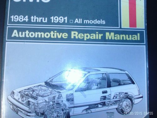 Honda civic haynes auto repair 1984 through 1991