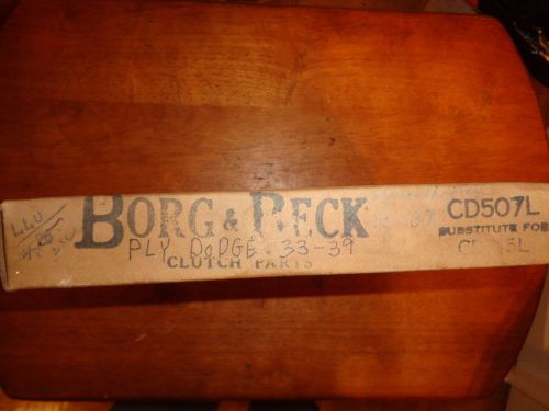 Borg &amp; beck clutch  plate 33-39 plymouth  and dodge  cd715l  cd507l