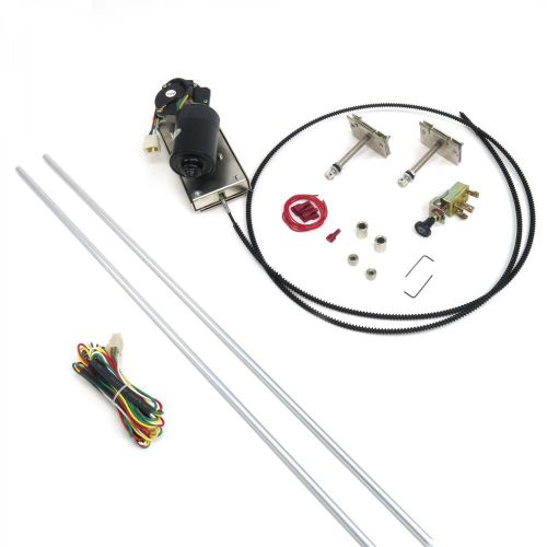 Heavy duty power windshield wiper kit with switch and harness accessory bbc 956