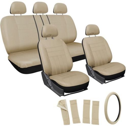 Oxgord 17 piece faux leather car seat cover