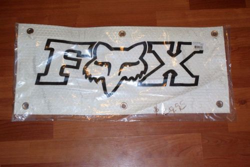 Fox banner - f-head x rip stop banner white 11&#034; x 24&#034;