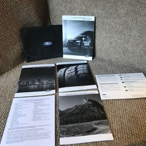 2016 ford explorer police interceptor owners manual with warranty guide and case