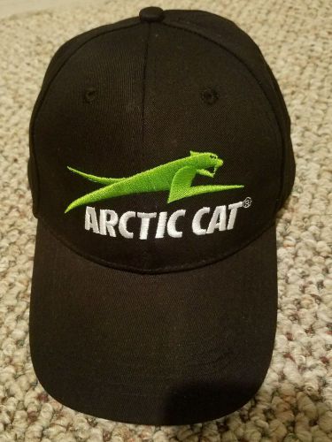 Arctic cat* atv* snowmobile* hat adjustable snap back black green white hat