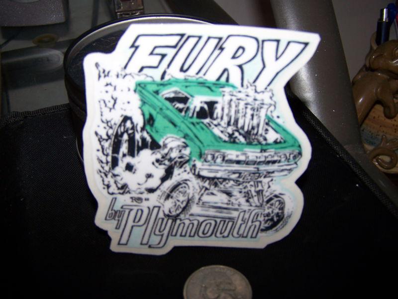 Fury by plymouth - sticker 