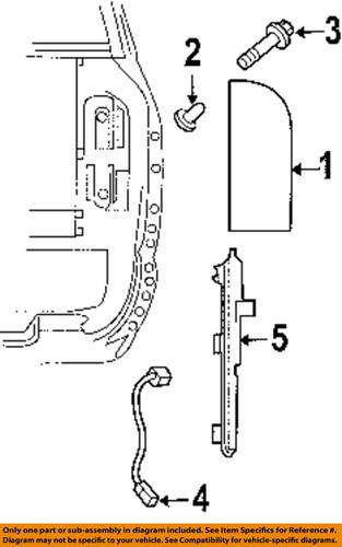 Mopar oem 4857327aa headlamp socket-socket