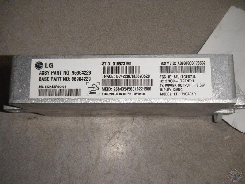 Communication bcm/ecu g3 832063 09 10 onstar module 96964229